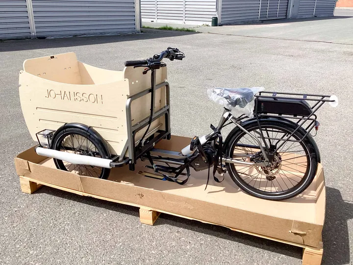 Johansson Fiete Vario Box Lastenrad / E-Bike Brose Drive S, 9-Gang Kettenschaltung